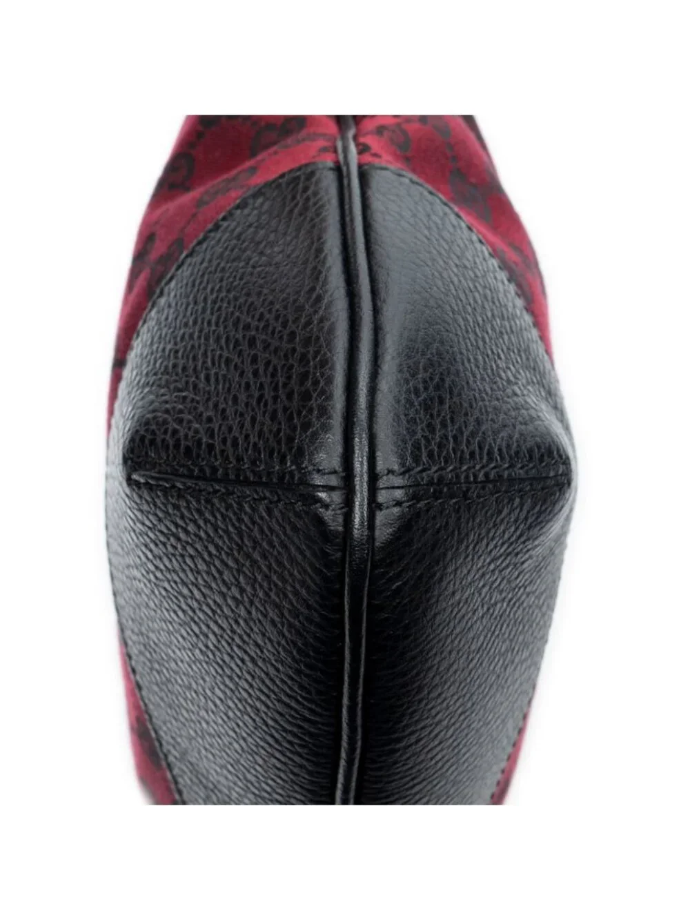 Gucci Small Zip Hobo Red Black GG Canvas